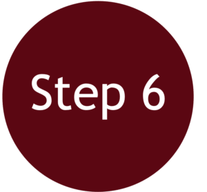 Circle with number 6, step in Southern Charm process Finalize the Estate Sale